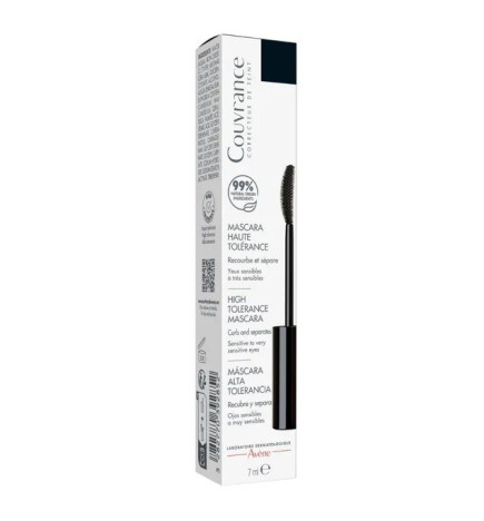 AVENE – Couvrance Mascara Haute Tolérance Noir Yeux sensibles à très sensibles, 7 ml