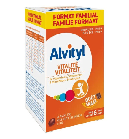 ALVITYL – Vitalité Goût Chocolat, 90 gélules