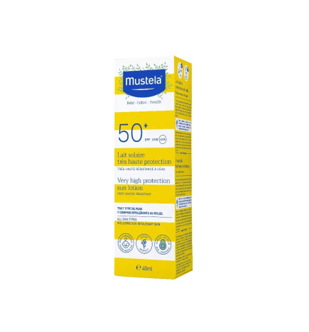 Mustela – Bébé Lait Solaire Très Haute Protection SPF50+ 40 ml