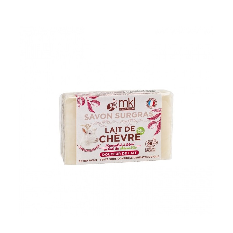 MKL Green Nature – Lait de Chèvre Bio Savon Surgras Douceur de Lait, 100 g