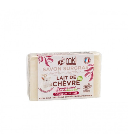 MKL Green Nature – Lait de Chèvre Bio Savon Surgras Douceur de Lait, 100 g