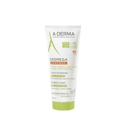 A-DERMA – Exomega Control Crème Émolliente Anti-Grattage, 200 ml
