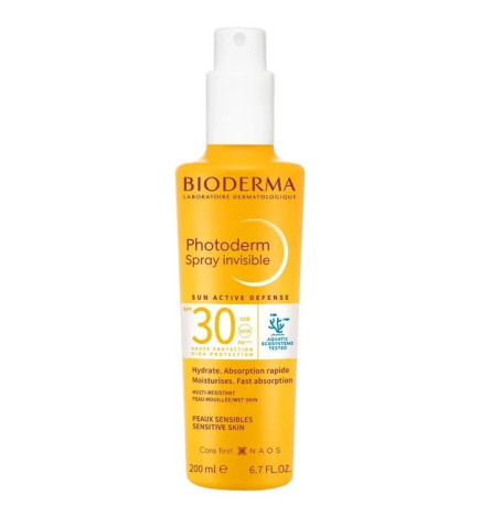 Bioderma – Photoderm spray solaire invisible SPF30, 200 ml