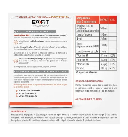 Eafit – Calories STOP 1200 Perte de Poids x60 Comprimés