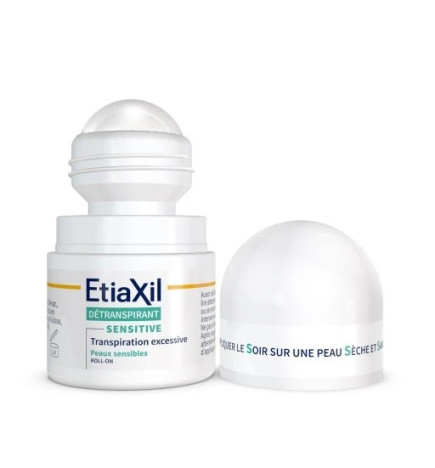 ETIAXIL – Détranspirant peaux sensibles aisselles roll-on, 2 x 15 ml
