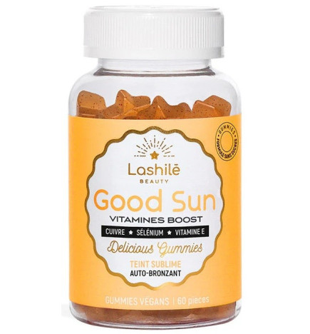Lashilé – Good Sun Vitamines Boost Teint Sublime Auto-Bronzant, 60 Gummies