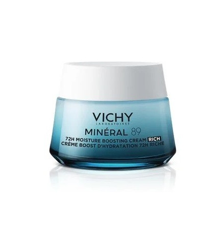 Vichy – Minéral 89 crème boost d’hydratation 72 h riche, 50 ml