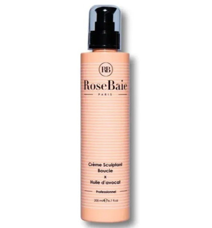 RoseBaie – Crème Sculptante Cheveux Bouclés, Frisés & Crépus, 200 ml
