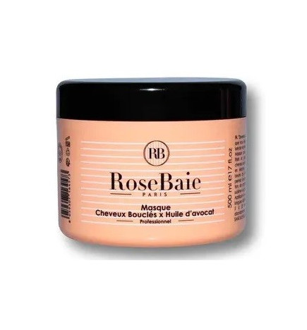 RoseBaie – Masque Cheveux Bouclés, Frisés & Crépus, 500 ml