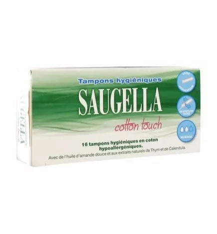 Saugella – Cotton Touch Tampons Hygiéniques Normal, x16