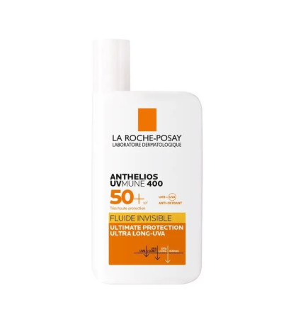 La Roche-Posay – Anthelios SPF50+ fluide solaire invisible visage avec parfum, 50 ml