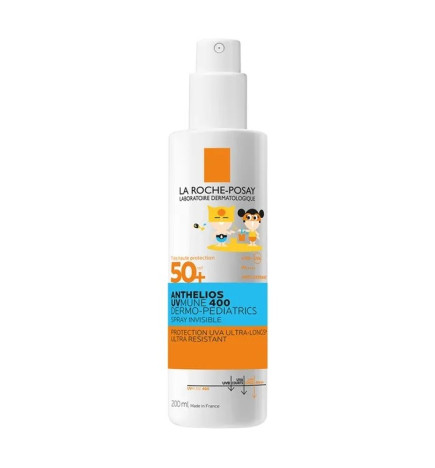 La Roche-Posay – Anthelios Dermo-Pediatrics SPF50+ spray solaire enfant invisible, 200 ml