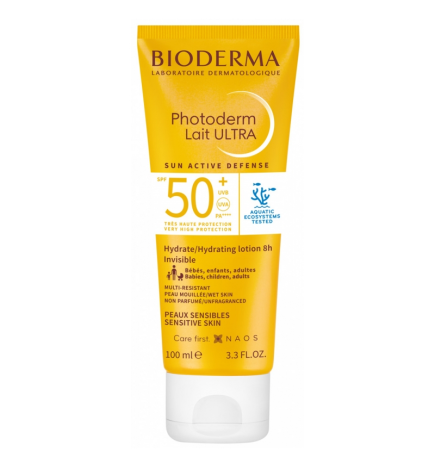 Bioderma – Photoderm Lait Ultra SPF50+, non parfumé, 100 ml