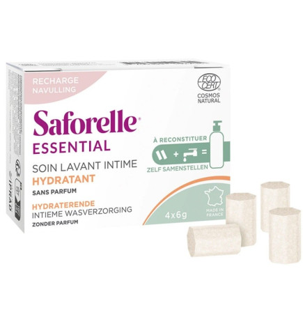 Saforelle – Soin lavant hydratant à reconstituer recharge, 12 g