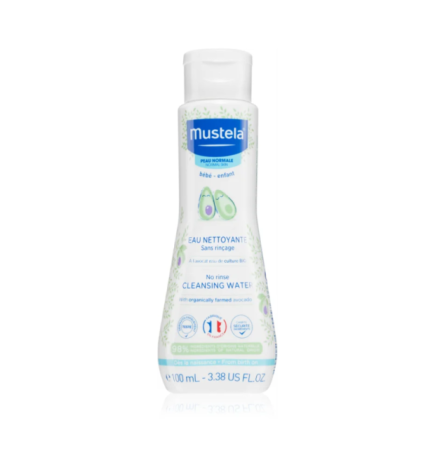 Mustela – Eau Nettoyante Bébé Sans Rinçage à l’Avocat Bio 100 ml