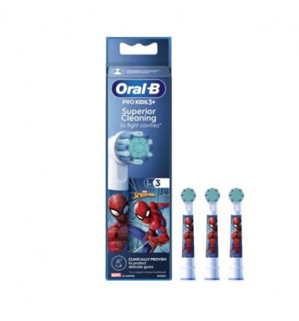 Oral-B – Pro Kids Disney Brossettes Spiderman 3 Têtes de Rechange