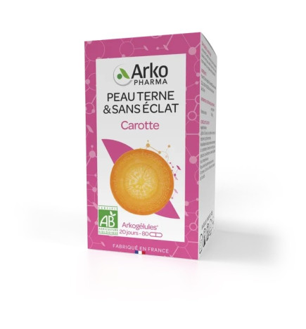 Arkogégules – Carotte peaux ternes & sans éclat, 80 gélules
