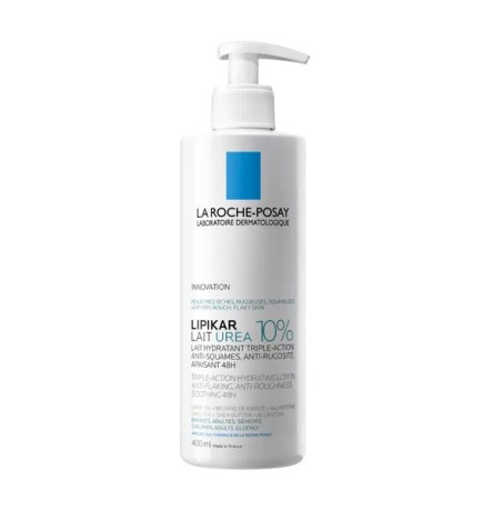 La Roche-Posay – Lipikar Urea 10% lait hydratant apaisant 48 h, 400 ml