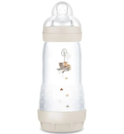 Mam – Easy Start Biberon Anti-Colique Débit 3 Dès 4 Mois, Sable 320 ml