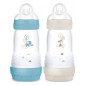 Mam – Easy Start Biberons Anti-Colique Débit 2 Dès 2 Mois, 260 ml x2