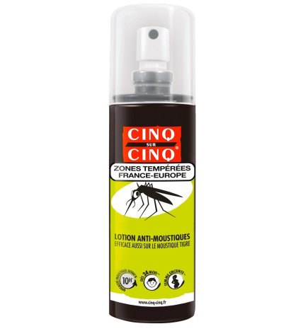Cinq sur Cinq – Lotion anti-moustiques zones tempérées, 100 ml