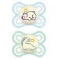 Mam – Sucettes Perfect Nuit 2-6 Mois, x2 Coloris Aléatoire