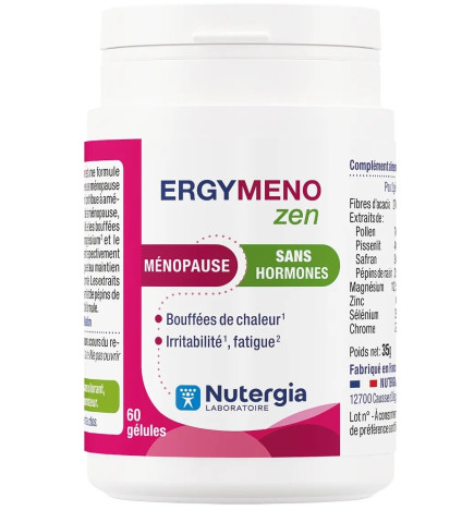 Nutergia – Ergymeno Zen Ménopause Sans Hormones, 60 gélules