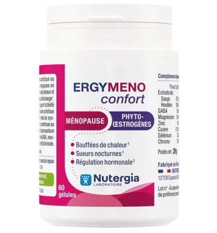 Nutergia – Ergymeno Confort Ménopause Phyto-Oestrogènes, 60 gélules