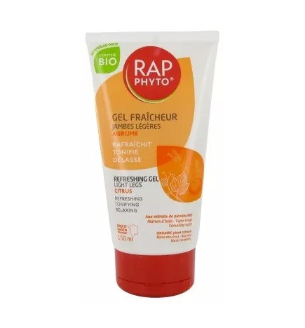 Rap Phyto – Gel Fraîcheur Jambes Légères Agrume Bio, 150 ml