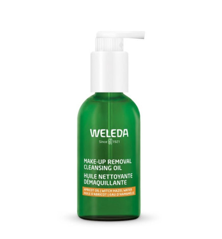 Weleda – Huile Nettoyante Démaquillante Bio Visage et Yeux Tous Types de Peaux, 150 ml