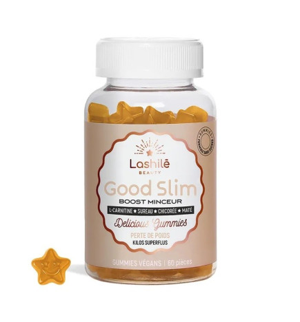 Lashilé – Good Slim Boost Minceur Gummies Perte de Poids, 60 Gummies