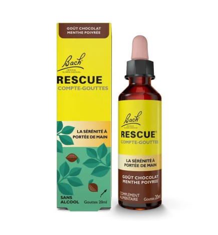 Rescue – Compte-gouttes Menthe Chocolat, 20 ml