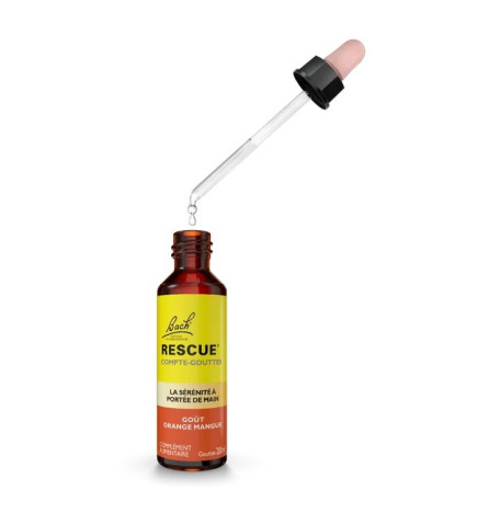 Rescue – Compte-gouttes Orange Mangue, 20 ml