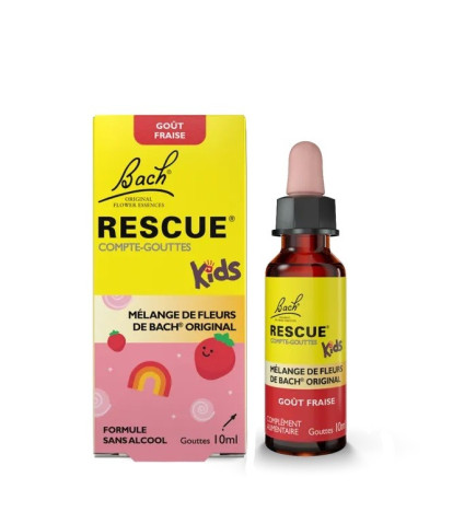 Rescue – Compte-gouttes Fraise, 10 ml