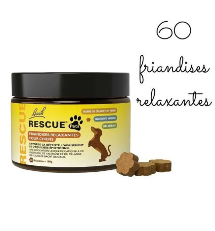Rescue – Pets Friandises Relaxantes Pour Chien, x60 croquettes