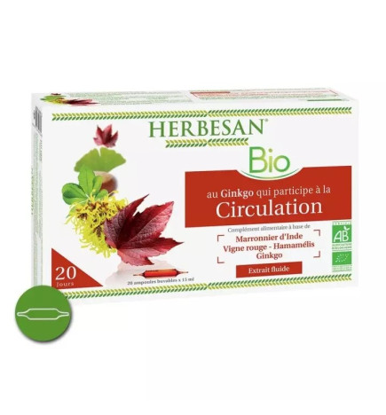 HERBESAN – Circulation Bio, 20 ampoules