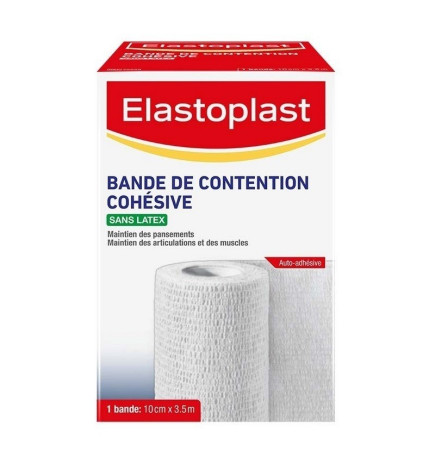 Elastoplast – Bande de Contention Cohésive Blanc 3,5 m x 10 cm