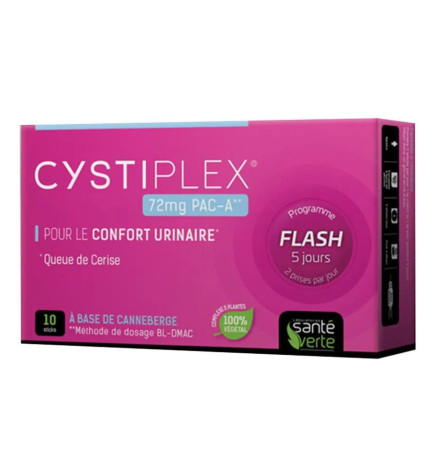 Santé Verte – Cystiplex Confort Urinaire, 10 sticks