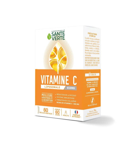 Santé Verte – Vitamine C Liposomale, 60 gélules végétales