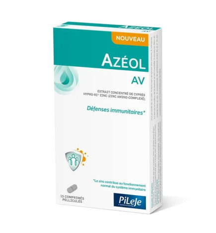 Pileje – Azéol AV défenses immunitaires, 15 comprimés