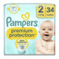 Pampers – Premium Couches Taille 2 (4-8 kg) x34