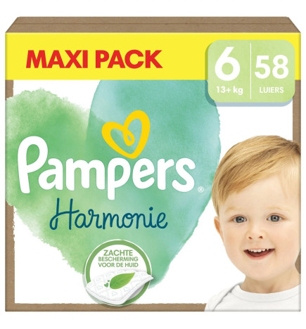 Pampers – Harmonie Couches Taille 6 (13 kg et +) x58 unités