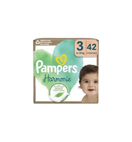 Pampers – Harmonie Couches Taille 3 (6-10 kg) x42 unités