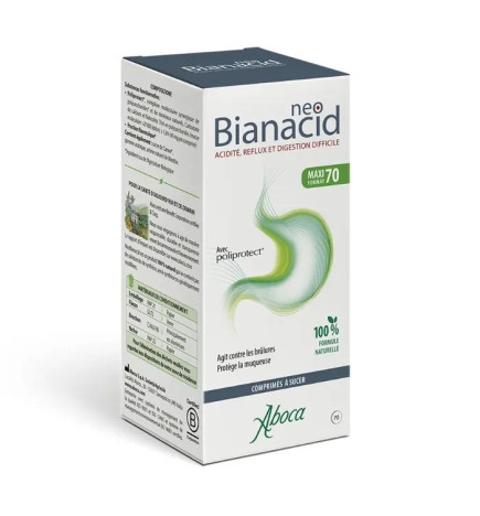 Aboca – NeoBianacid Acidité, Reflux et Digestion Difficile, 70 comprimés