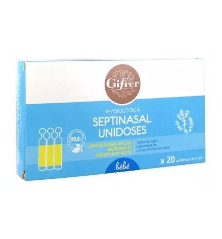 Gifrer – Physiologica Septinasal Lavage Nasal, 20 unidoses de 5 ml