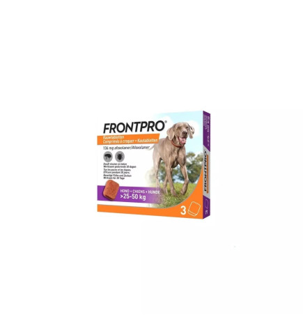 Frontline – Frontpro Chien Géant (25-50 kg), 3 comprimés