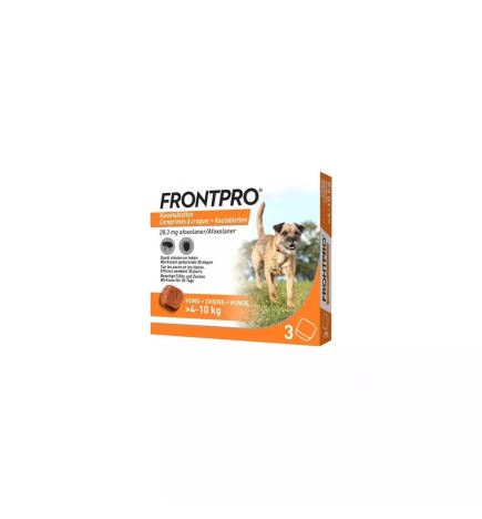 Frontline – Frontpro Chien Moyen (4-10 kg), 3 comprimés
