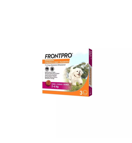 Frontline – Frontpro Petit Chien (2-4 kg), 3 comprimés