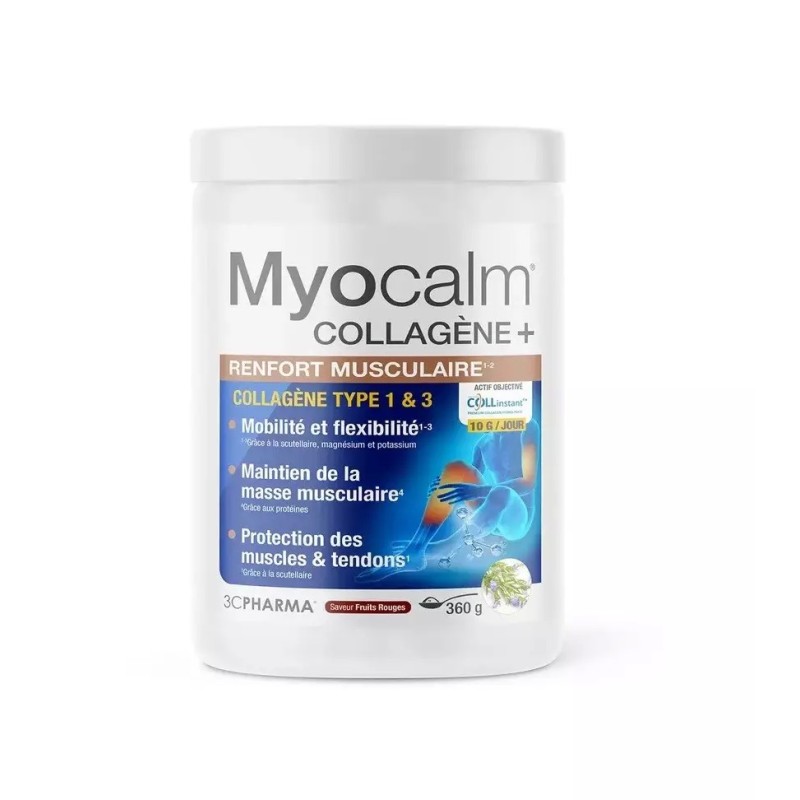3C Pharma Myocalm Collagène + Renforcement Musculaire 360 g