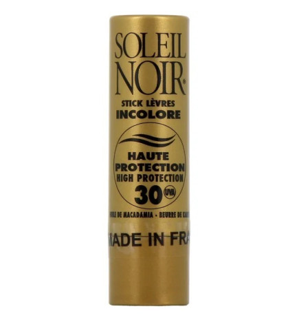 Soleil Noir – Stick Lèvres Incolore SPF30, 4 g